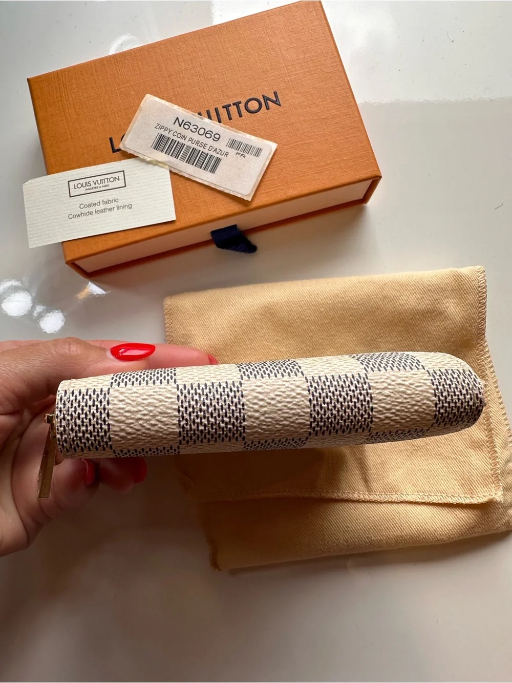 Louis Vuitton Damier Azur Zippy Coin Purse